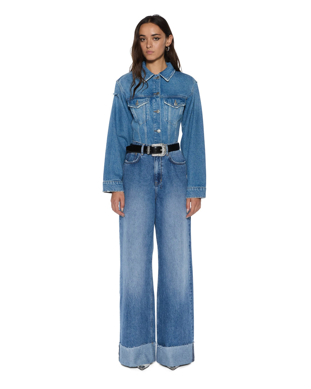 WOMENS STRIDER TIDAL CUFFED DENIM JEANS
