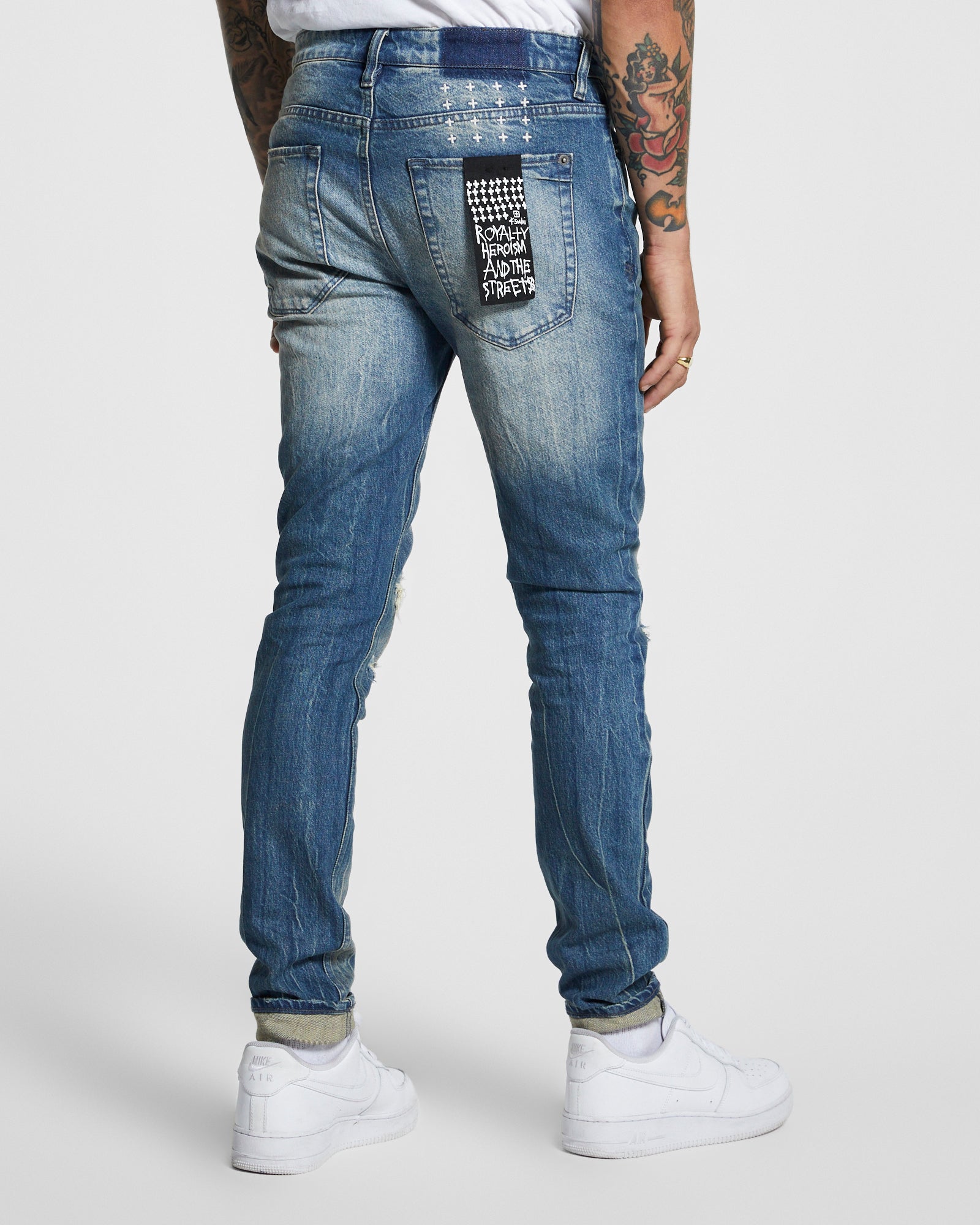 MENS  VAN WINKLE HIGH RAGE SKINNY DENIM JEANS