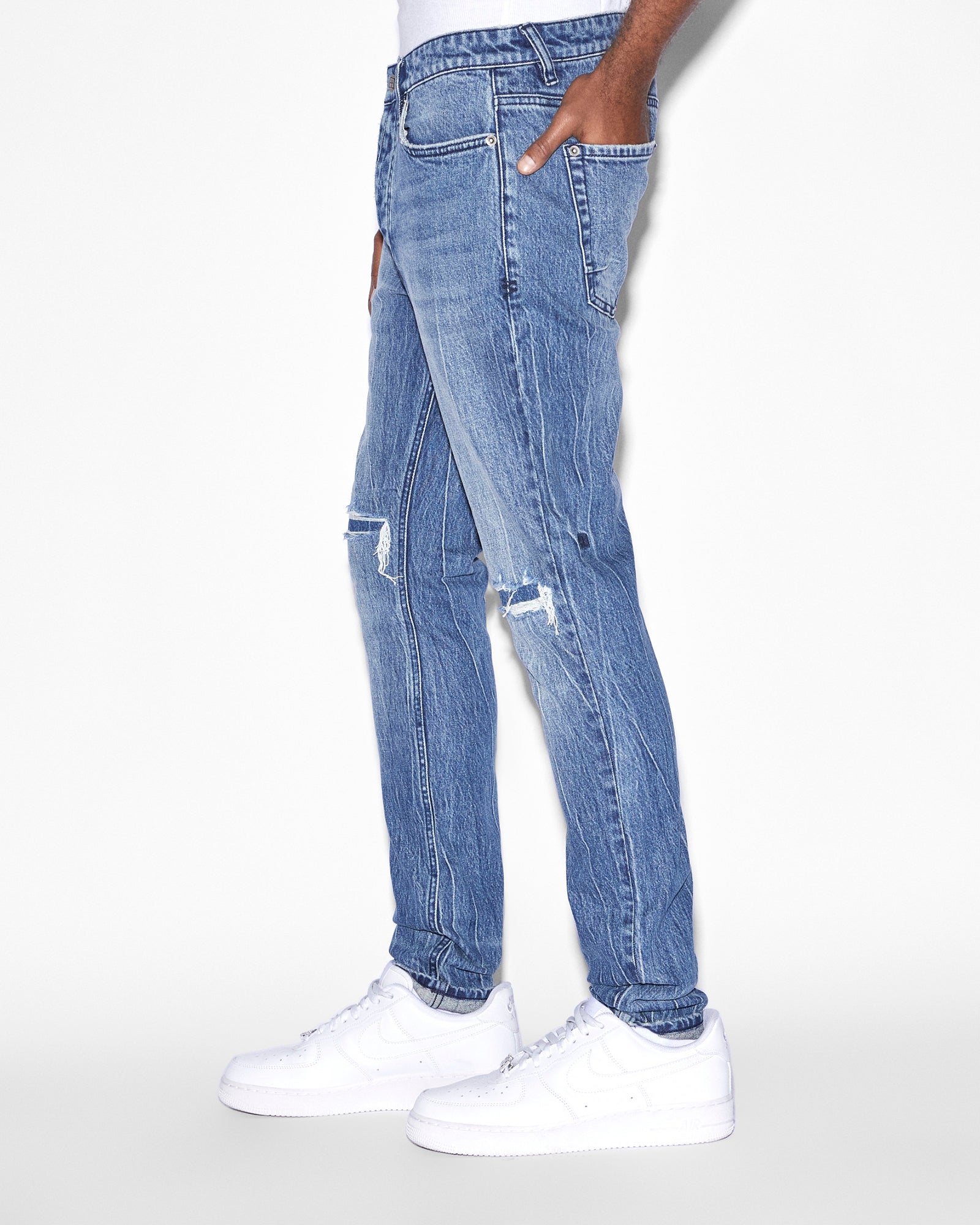 MENS  VAN WINKLE BLUUU SKINNY DENIM JEANS