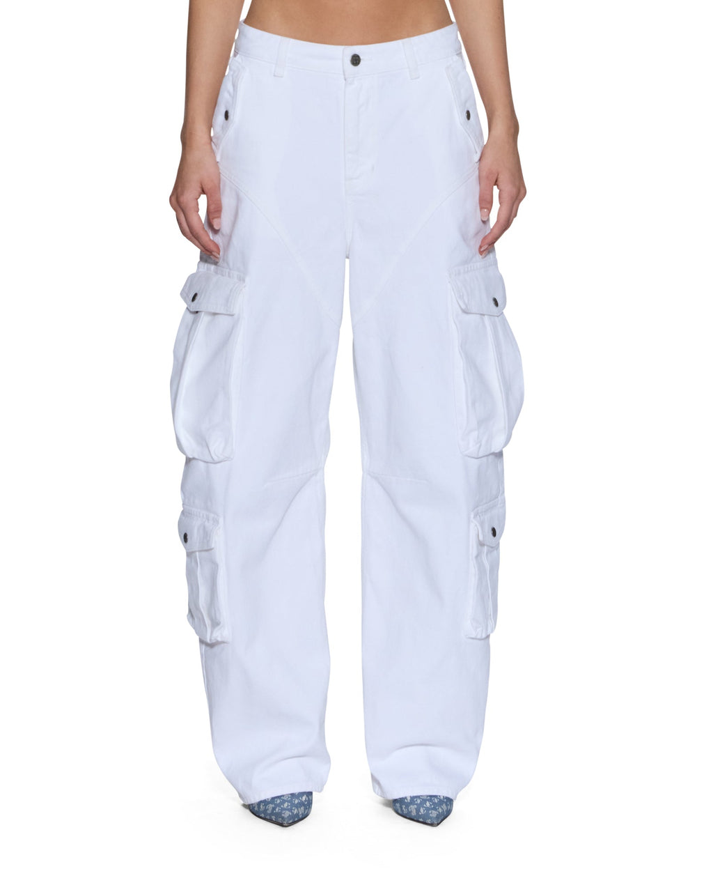 WOMENS BARREL JEAN CARGO FRESH DENIM JEANS