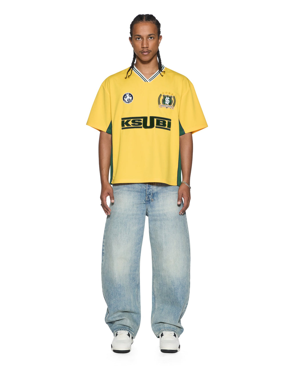 MENS OFFSIDE SS JERSEY GOLD FASHION TOPS