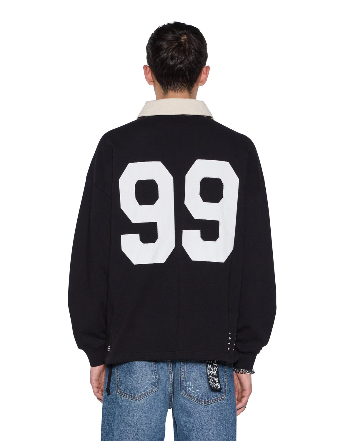 RUGGED RUGBY LS JERSEY BLACK FADE