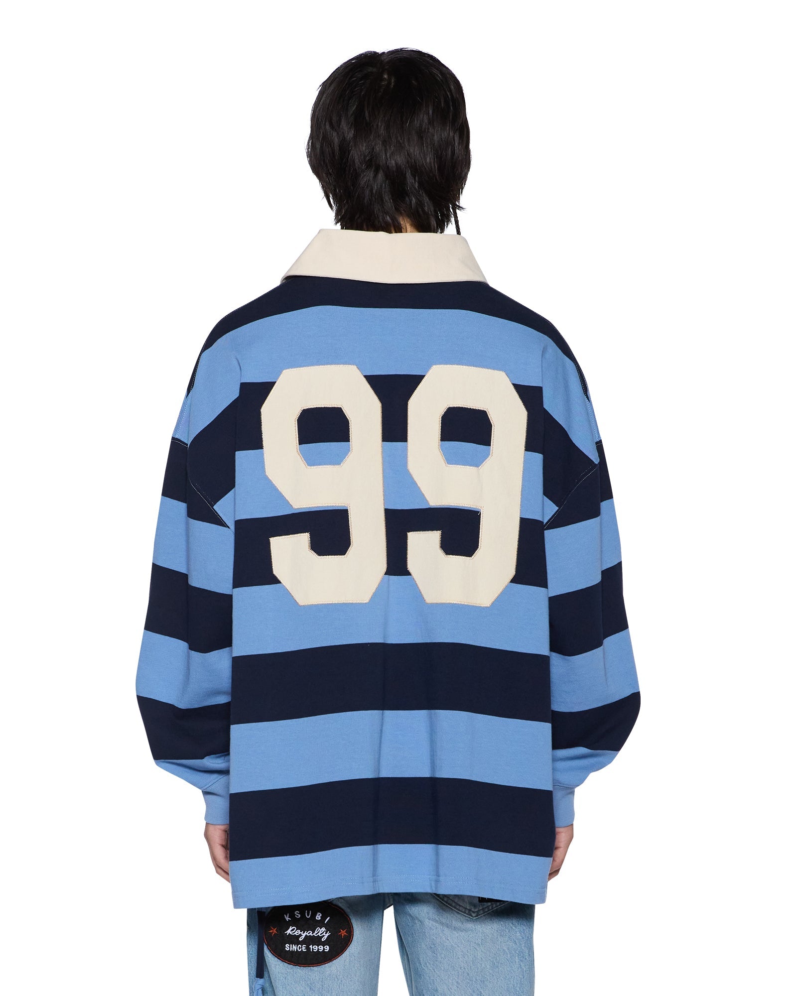 MENS  RUGGED RUGBY JERSEY FADED ICE BOXY FASHION TOPS