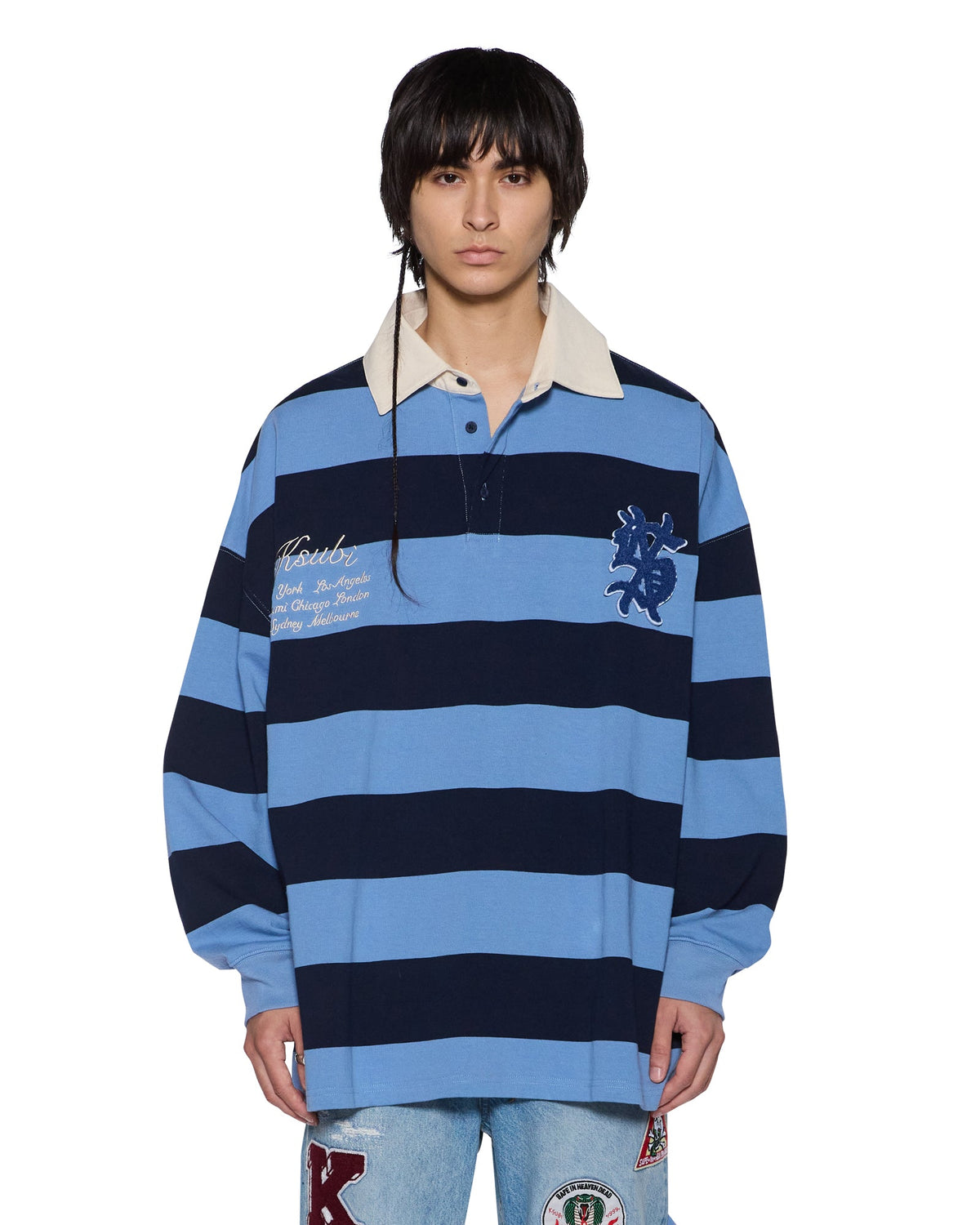 MENS RUGGED RUGBY JERSEY FADED ICE SHIRTS
