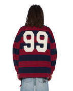 MENS RUGGED RUGBY JERSEY FIRE FADE SHIRTS