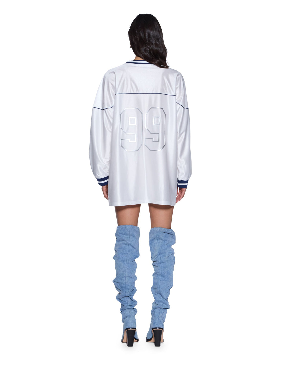 TEAMSTER LS DRESS VINTAGE WHITE