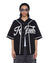 MENS  OUTFIELD SS JERSEY BLACK OVERSIZED FASHION TOPS