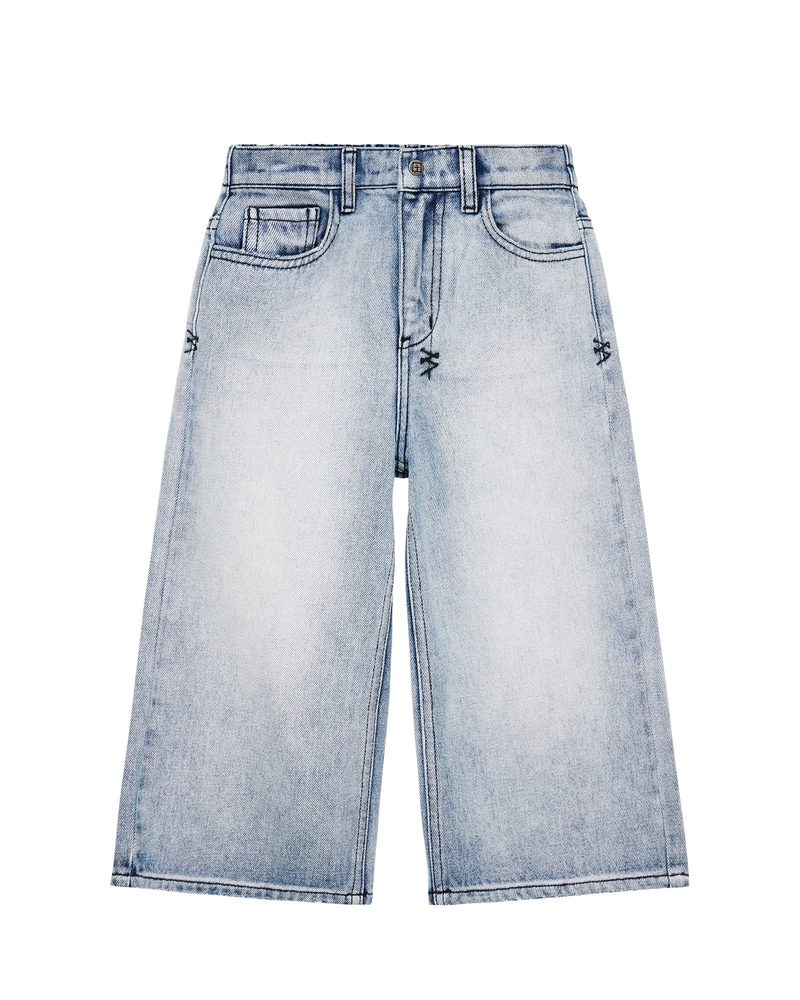 KIDS  LIL ANTI K PUNK BLUE RELAXED DENIM JEANS