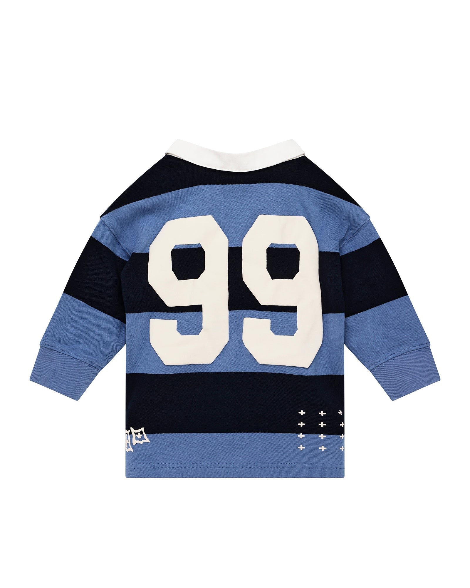 KIDS  LIL RUGGED RUGBY LS JERSEY FADED ICE FASHION TOPS