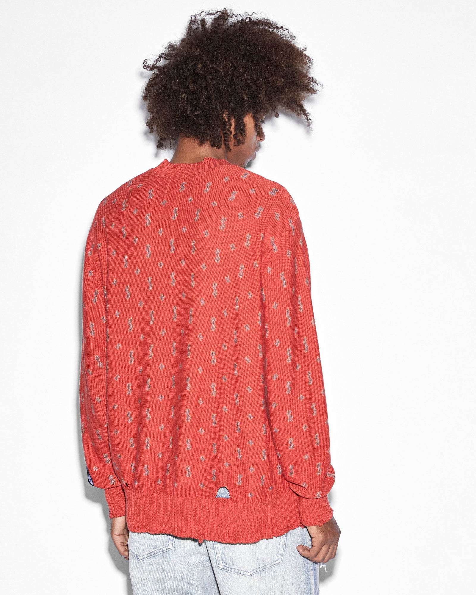 MENS  ALLSTAR KNIT CREW TORCH REGULAR KNITWEAR