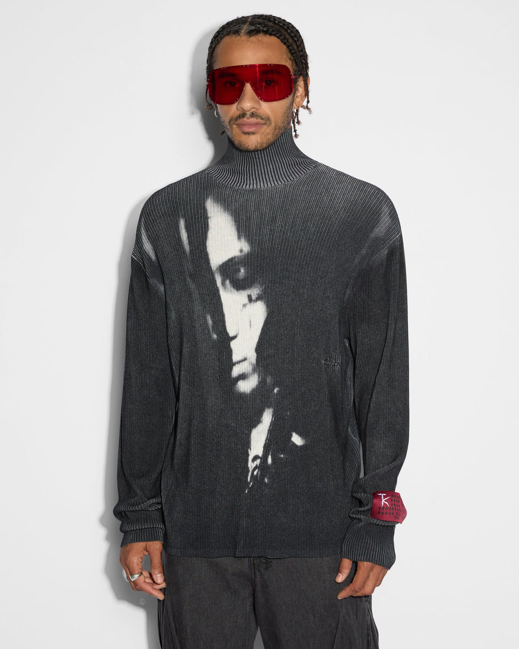 Mens Trippie Knit Black Regular Knitwear - Black