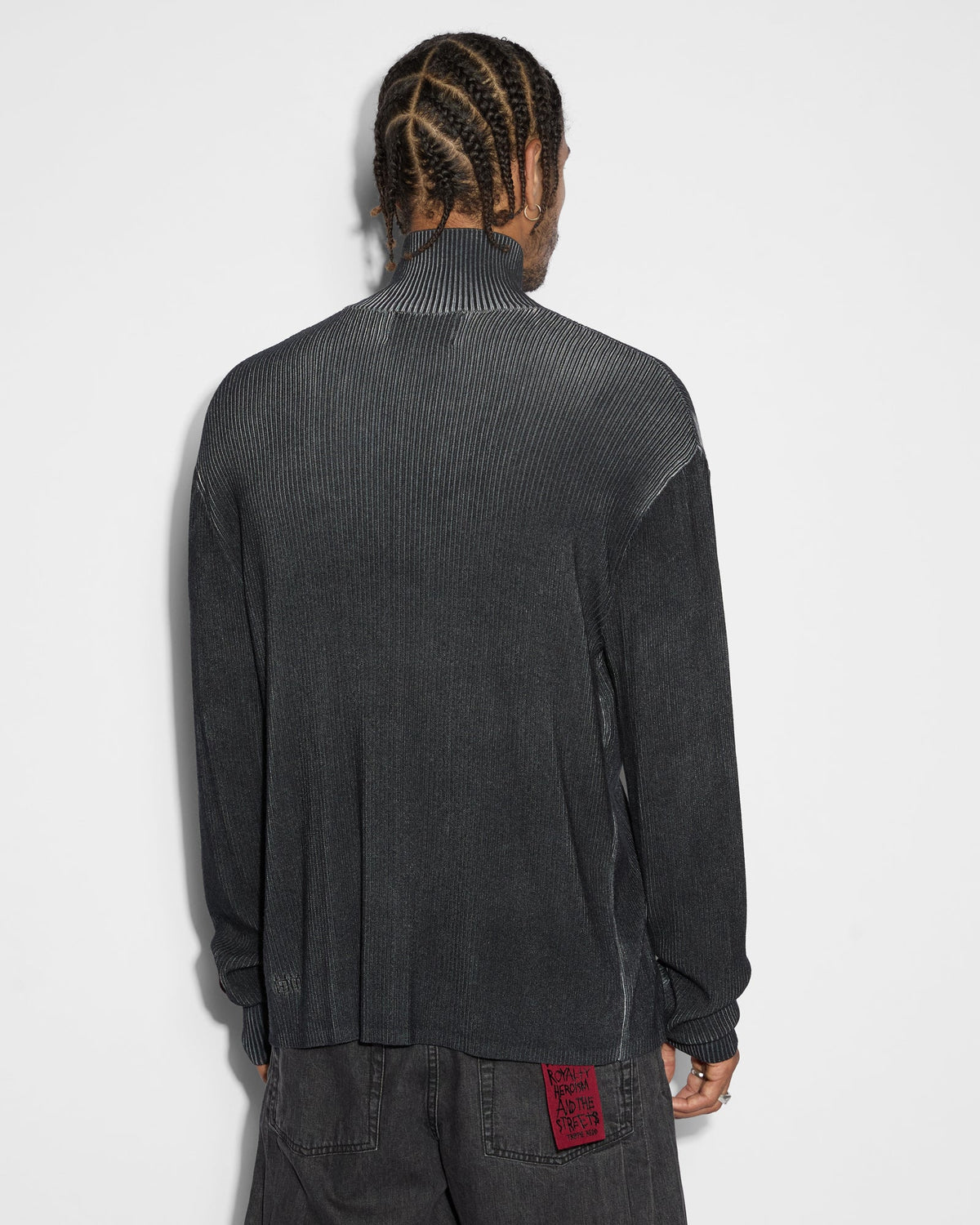 Mens Trippie Knit Black Regular Knitwear - Black
