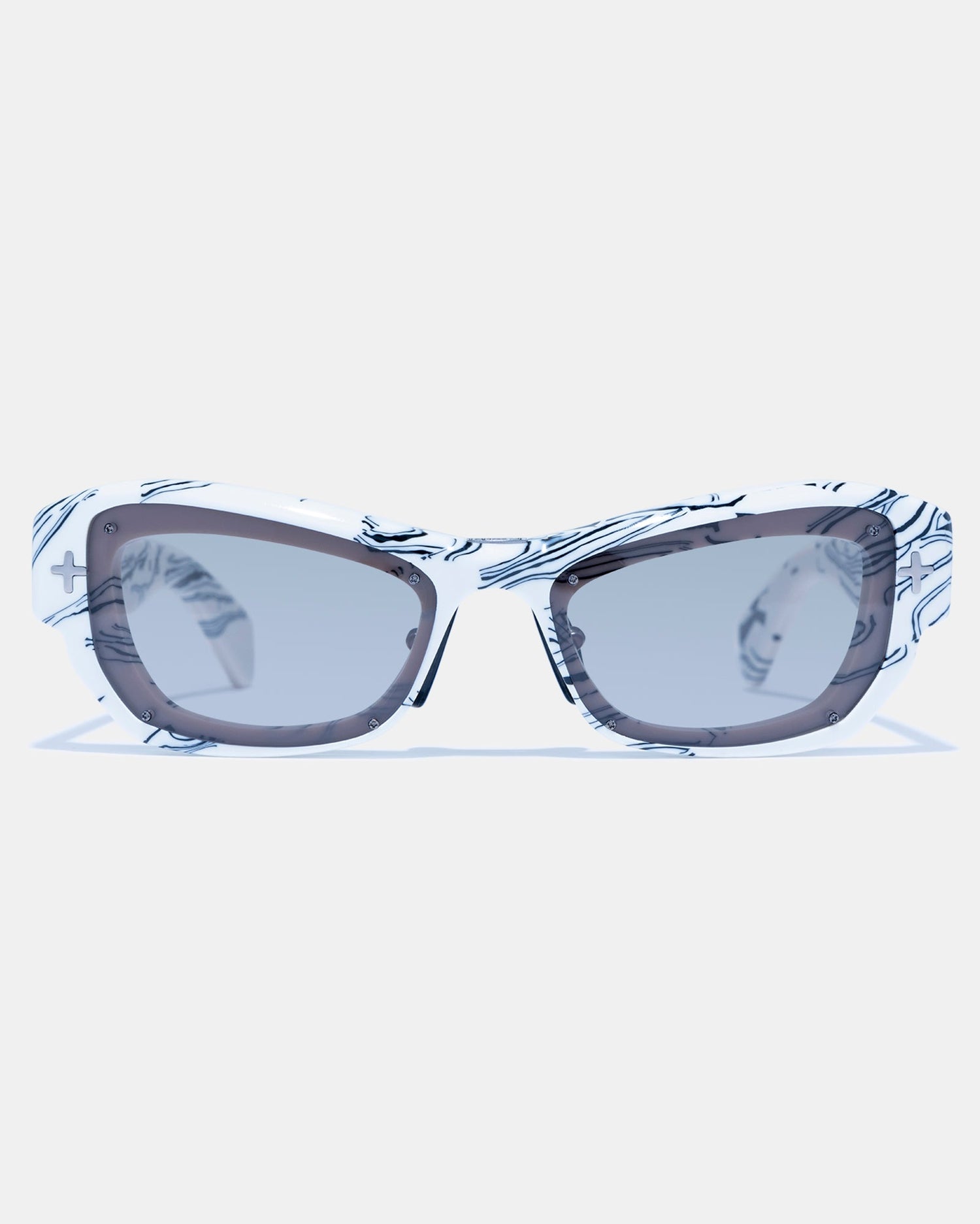 CYPHER SUNGLASSES WHITE MARBLE