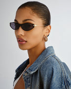 THE KSPEED KATZ SUNGLASSES BLACK GOLD EYEWEAR