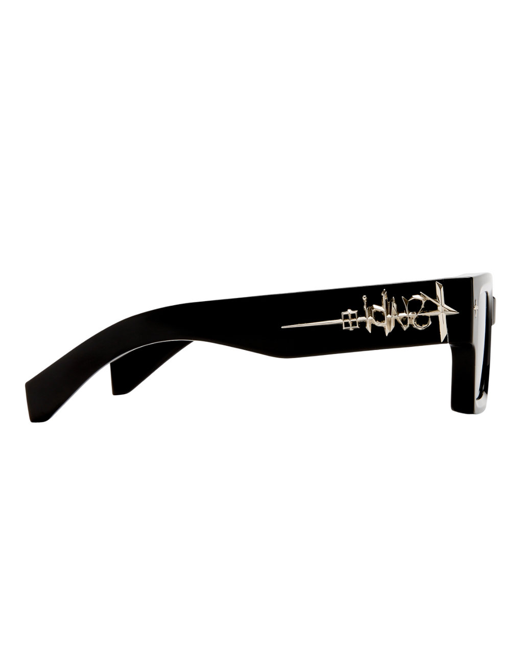 THE KINGY SUNGLASSES BLACK SILVER EYEWEAR