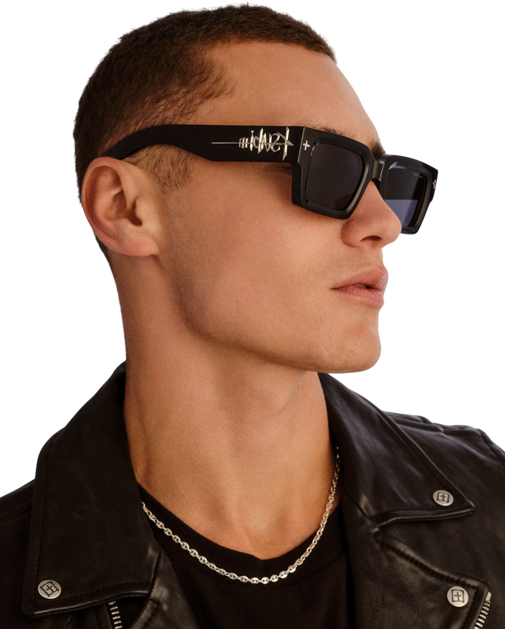  THE KINGY SUNGLASSES BLACK SILVER EYEWEAR