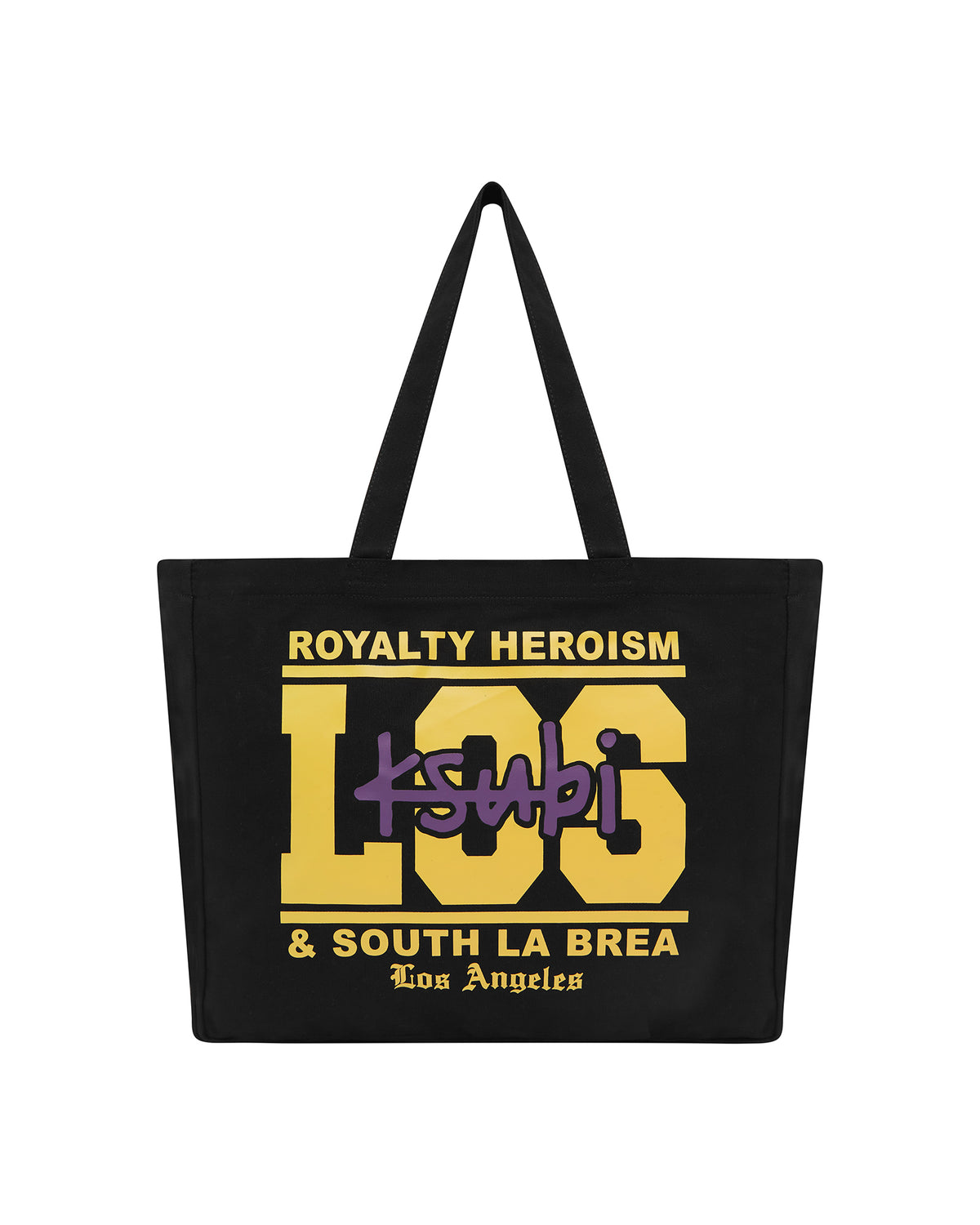 LA AND THE STREETS TOTE BLACK BAGS