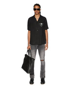 Mens Lock Up Resort Ss Shirt Black Regular Shirts - Black