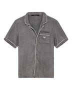MENS LOUNGE SS RESORT SHIRT CHARCOAL SHIRTS