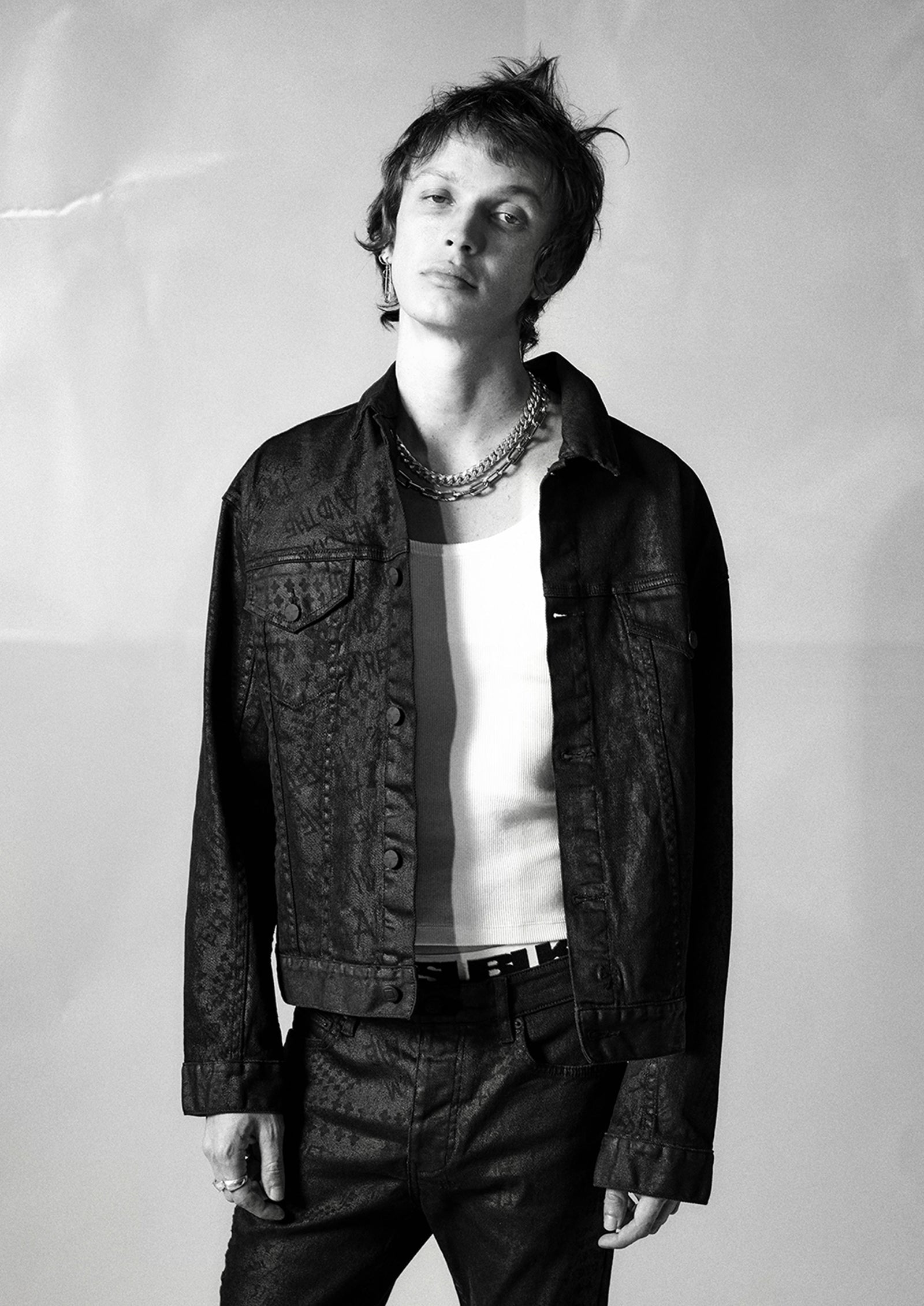 MENS  OH G JACKET BLACK GREASE OVERSIZED JACKETS