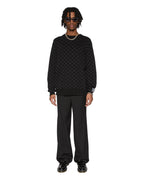 Mens Melrose Suit Pant Black Relaxed Pants - Black