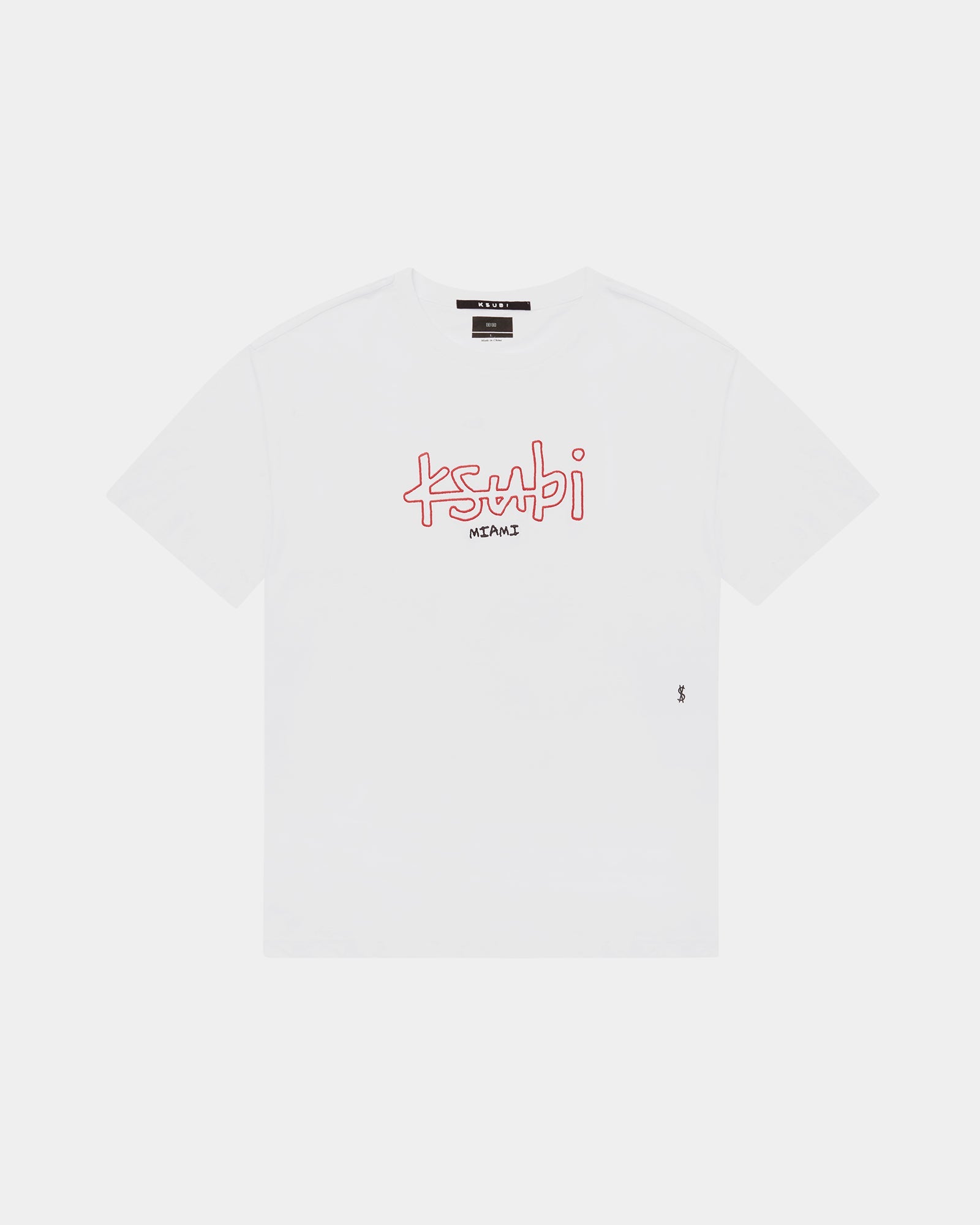MENS MIAMI 4X4 BIGGIE SS TEE TRU WHITE TEES