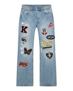MENS BRONKO TRUE PATCHED DENIM JEANS