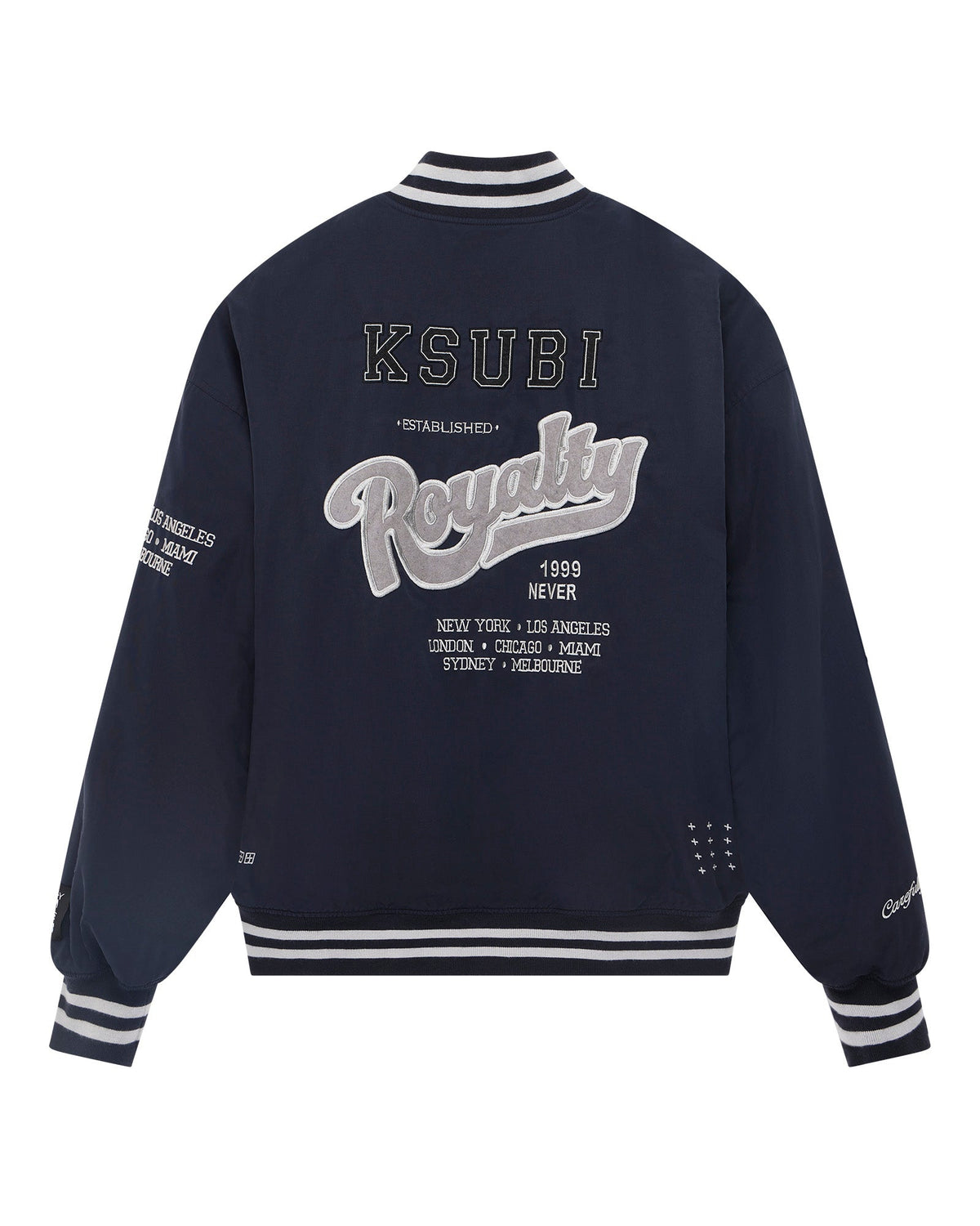 MENS ROYALTY MA-1 BOMBER NAVY JACKETS