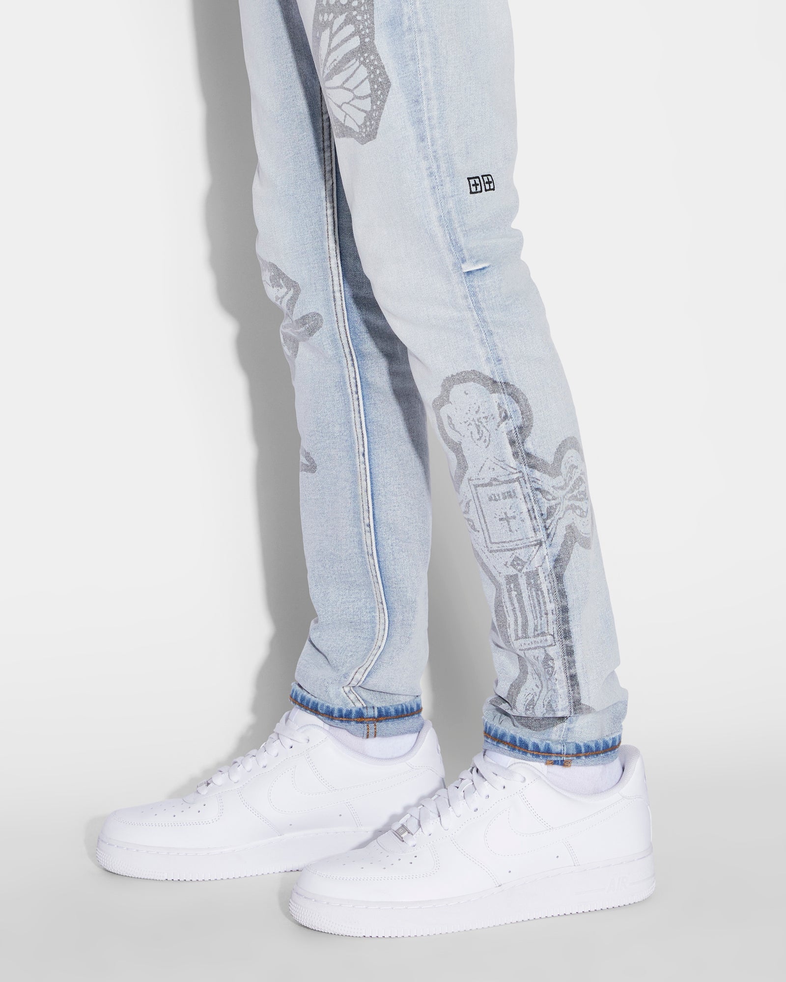 MENS  CHITCH KUT OUT NIMBUS SLIM DENIM JEANS