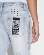 MENS CHITCH KUT OUT NIMBUS DENIM JEANS