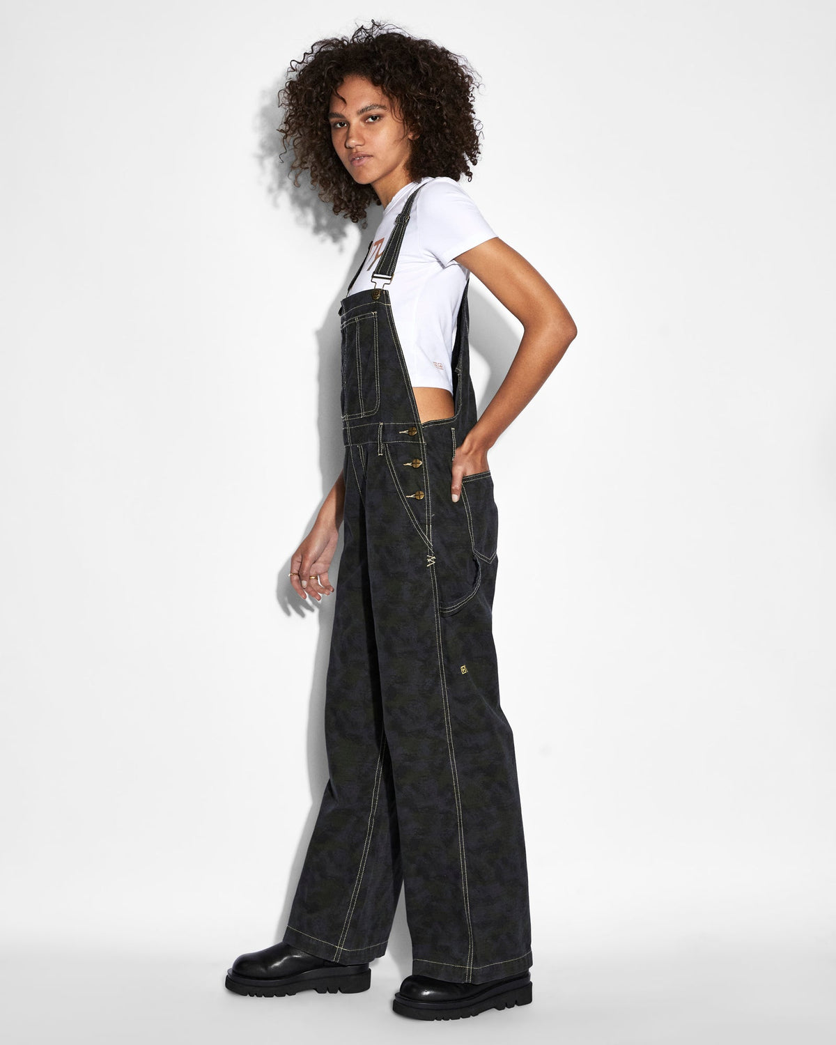 WOMENS EASY OVERALLS CAMO JUMPSUITS