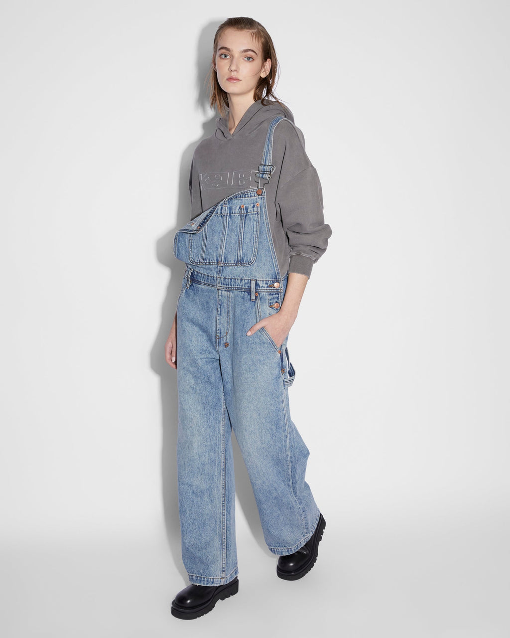 Womens Easy Overall Lifetime Regular Jumpsuits - Denim