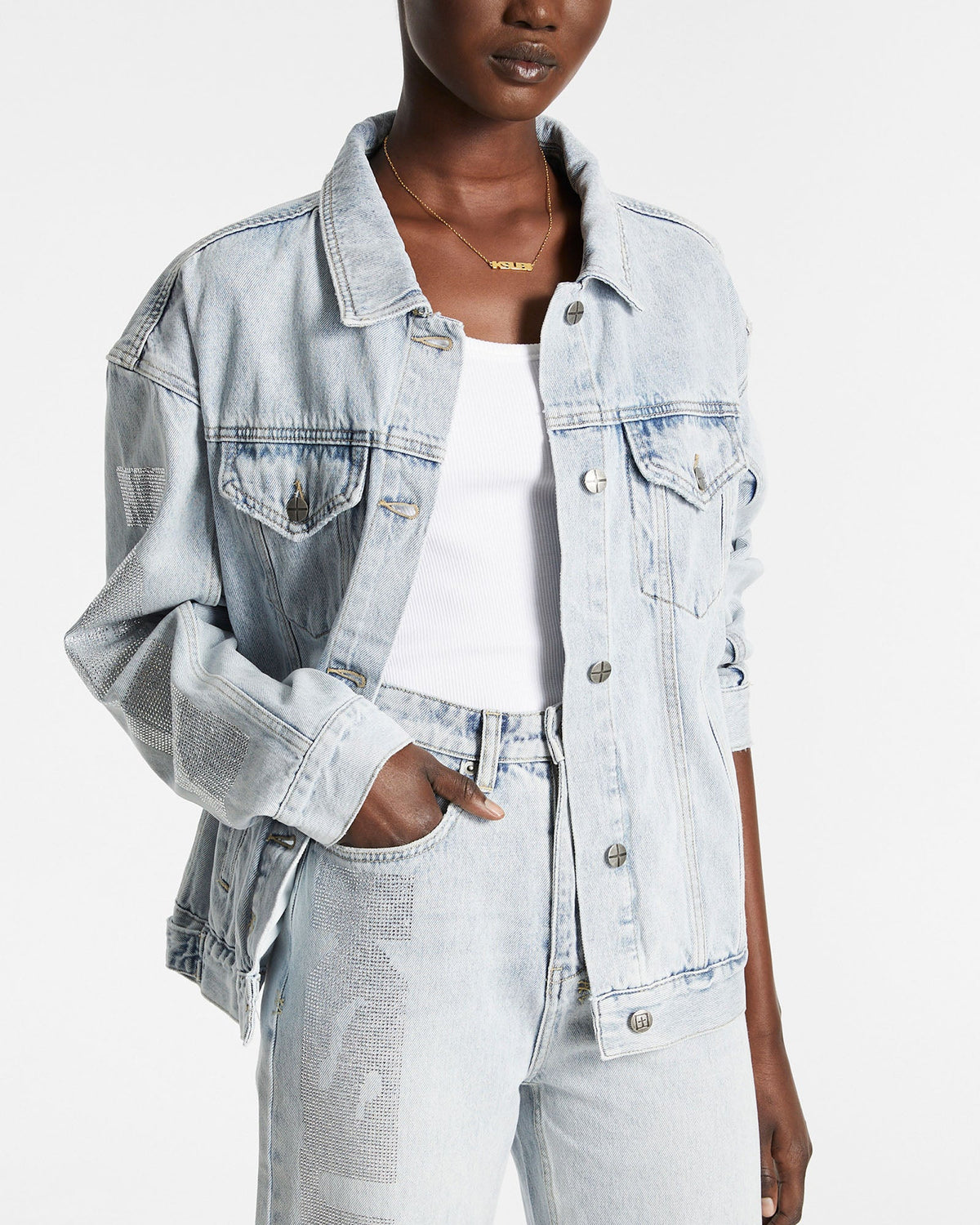 Womens Oversized Jacket Krystal Oversized Jackets - Denim