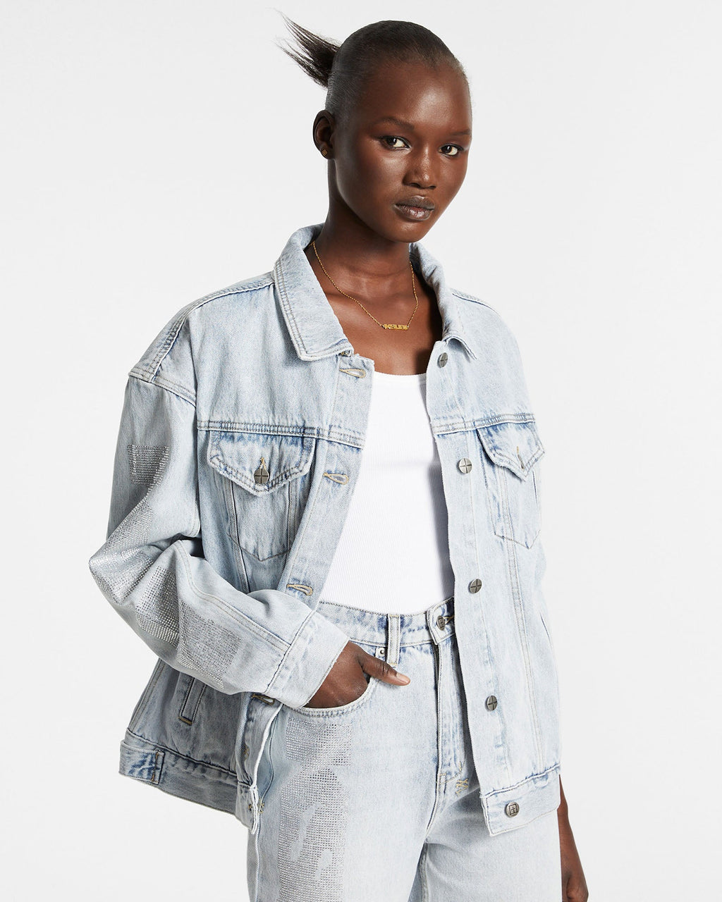 Womens Oversized Jacket Krystal Oversized Jackets - Denim