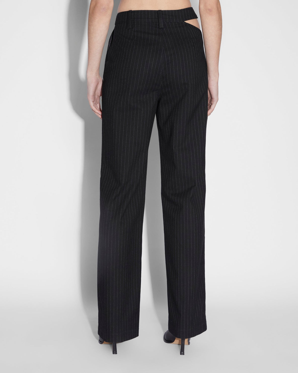 Womens Dettached Trouser Klassic Straight Pants - Black
