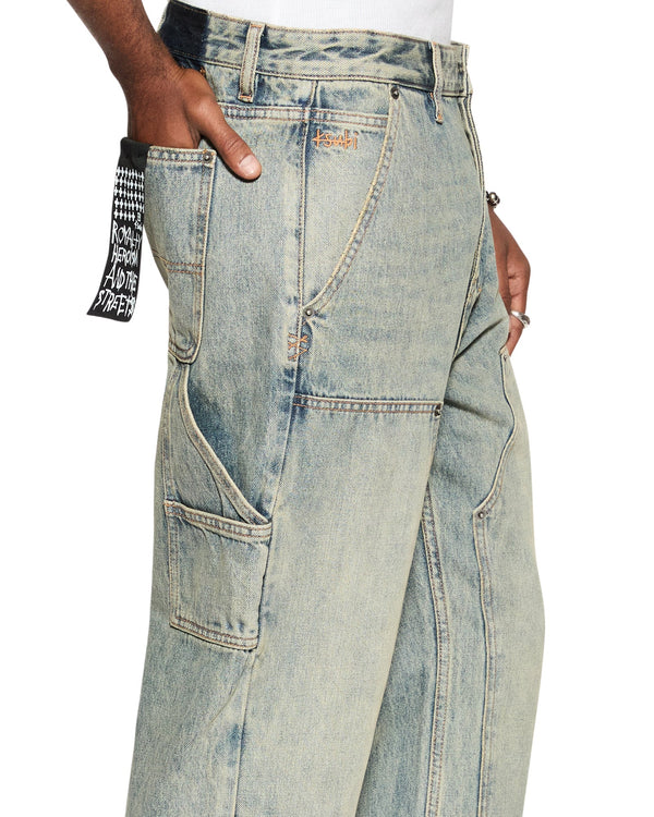 Mens Operator Pant Stagelight Straight Tapered Denim Jeans | Ksubi ++