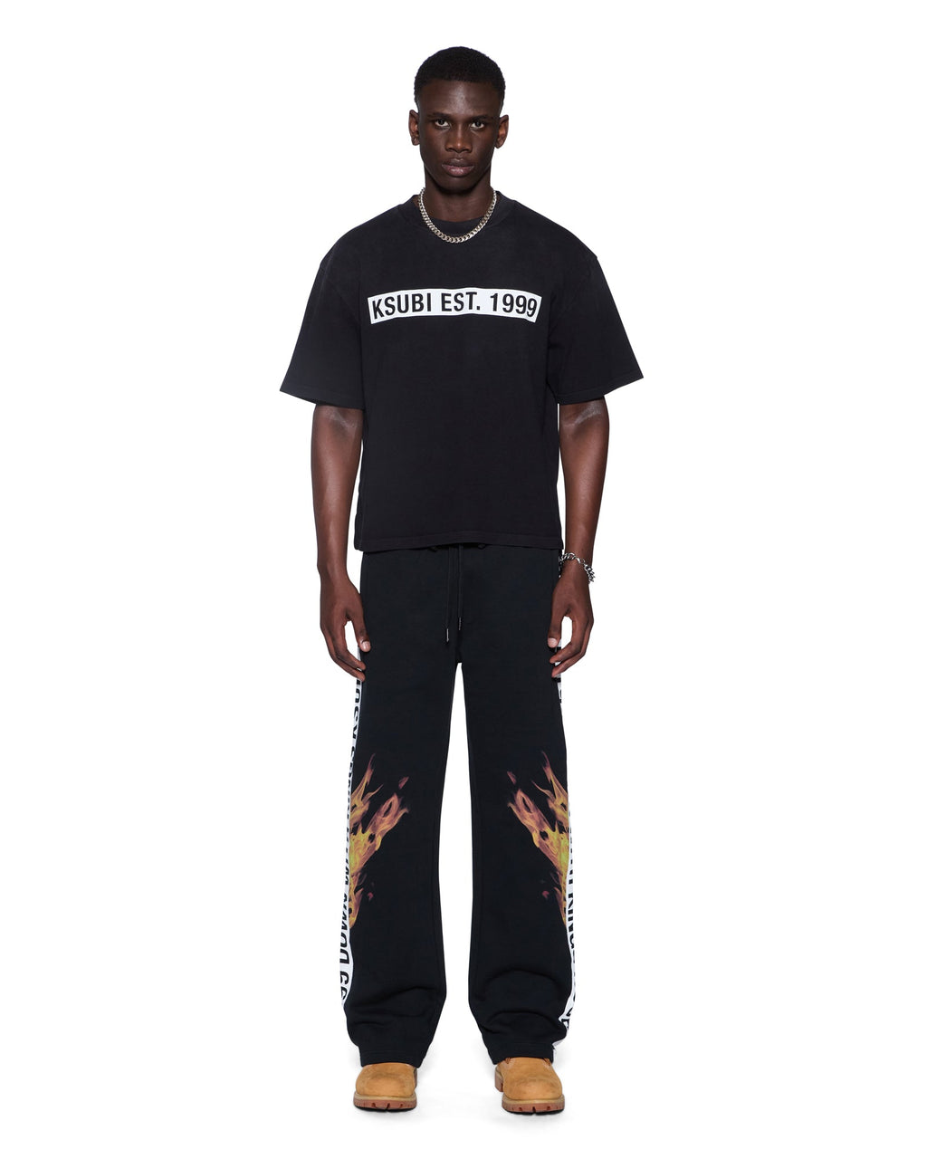 MENS KINGS SYNTHESIS TRAK PANT BLACK FADE PANTS