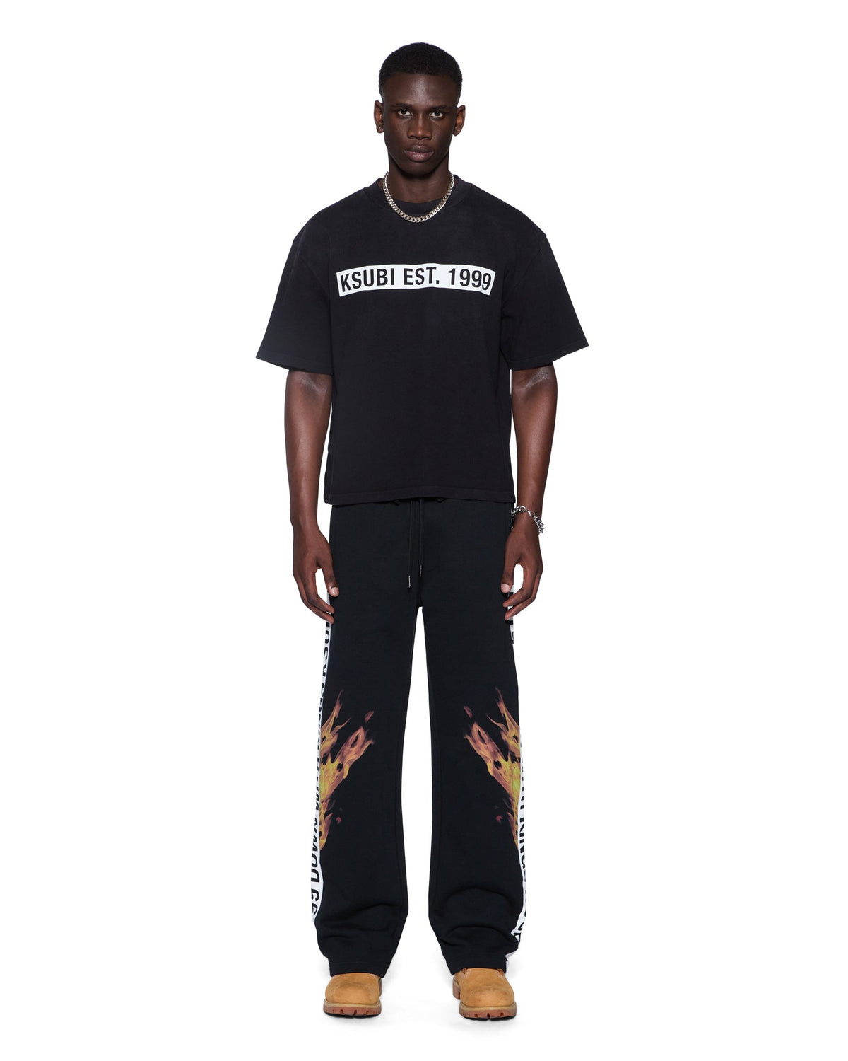 MENS KINGS SYNTHESIS TRAK PANT BLACK FADE PANTS