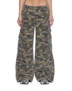 WOMENS DROPOUT CARGO PANT CAMO PANTS