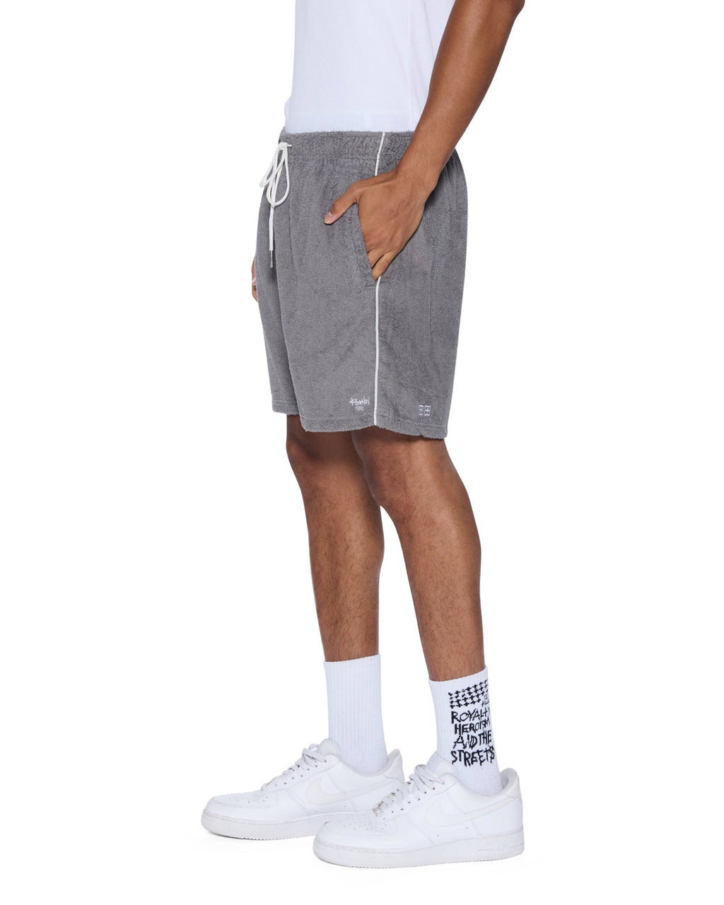 MENS LOUNGE SHORT CHARCOAL WALKSHORTS