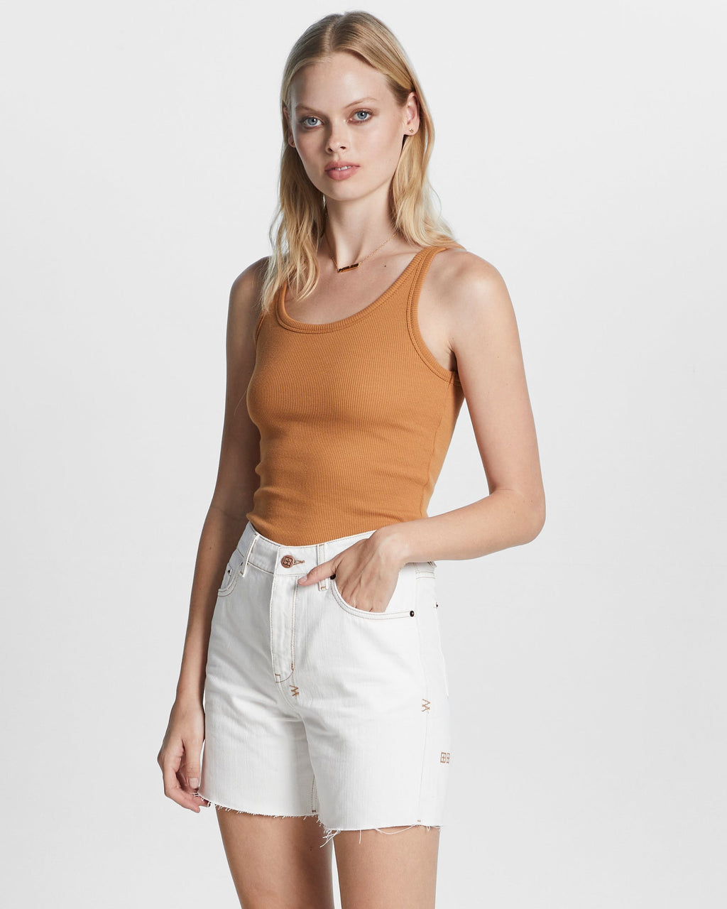 Womens Racer Short Sugar Rush Slim Walkshorts - White