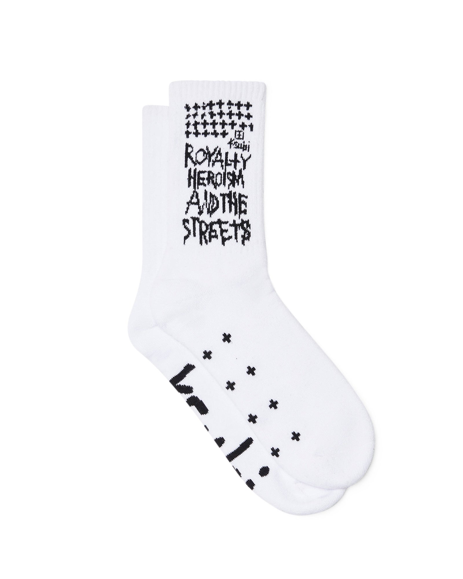 ROYALTY KSOCKS WHITE/BLACK