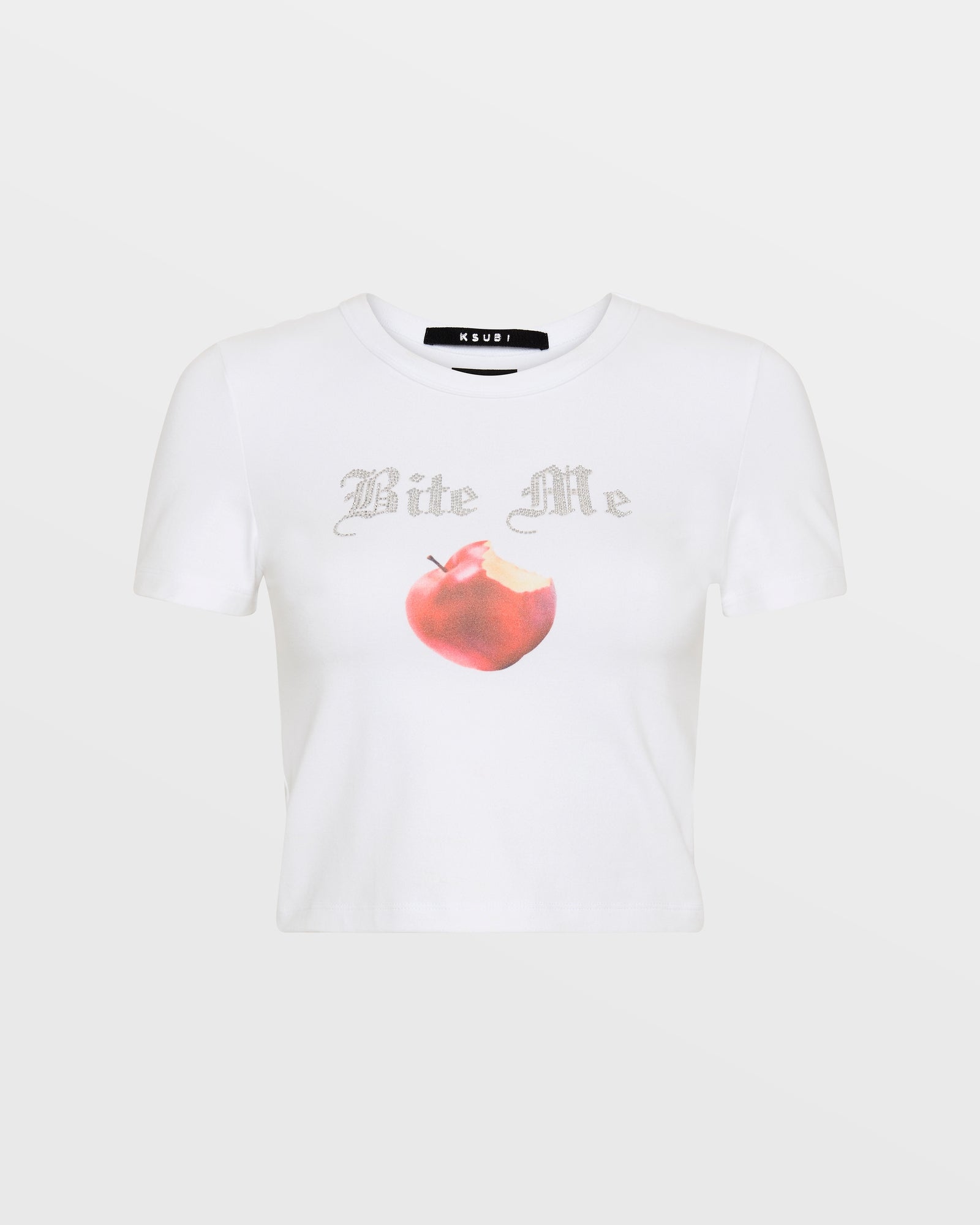 BITE ME BABY SS TEE WHITE