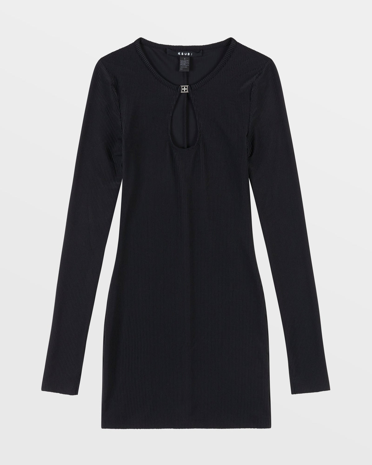 WOMENS CHARMED KEYHOLE DRESS BLACK DRESSES