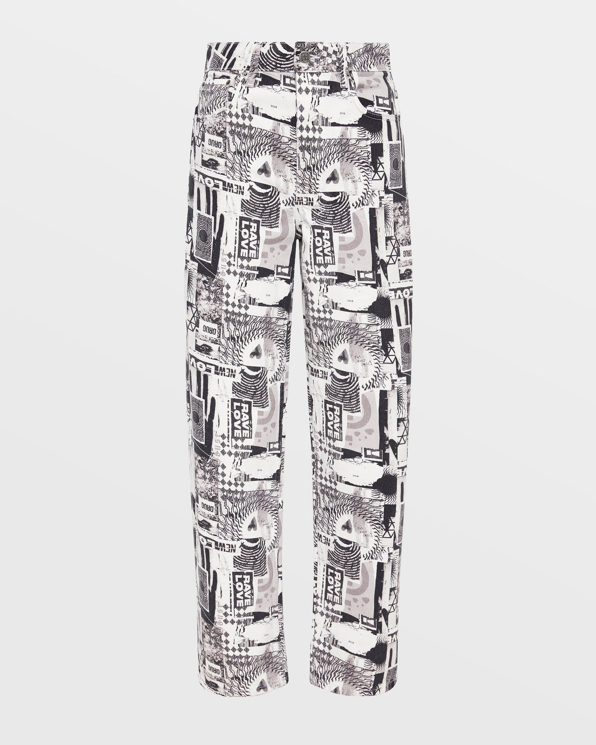 WOMENS BROOKLYN JEAN PURE LOVE B&W DENIM JEANS