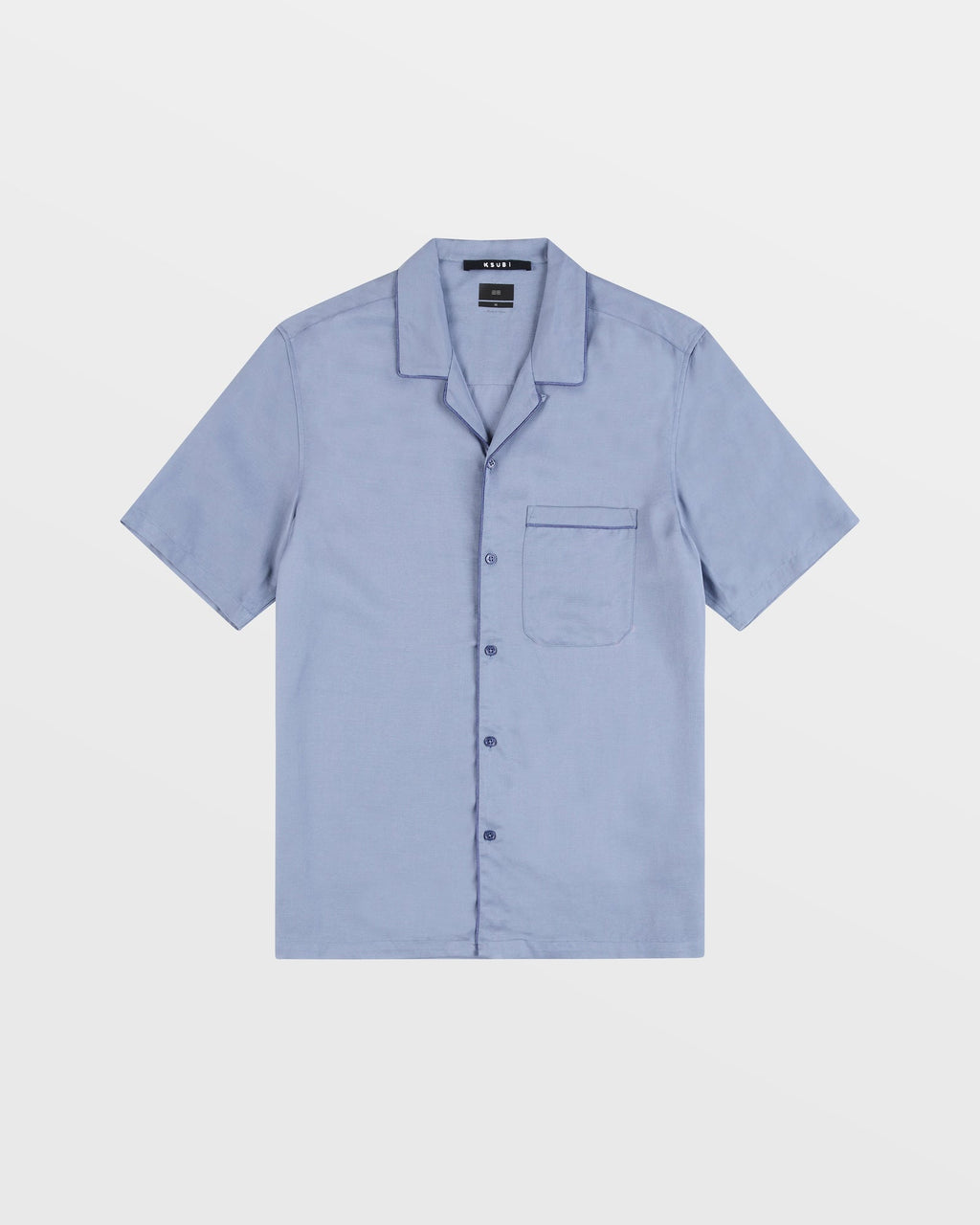 Mens Downtown Ss Shirt Lake Regular Shirts - Blue