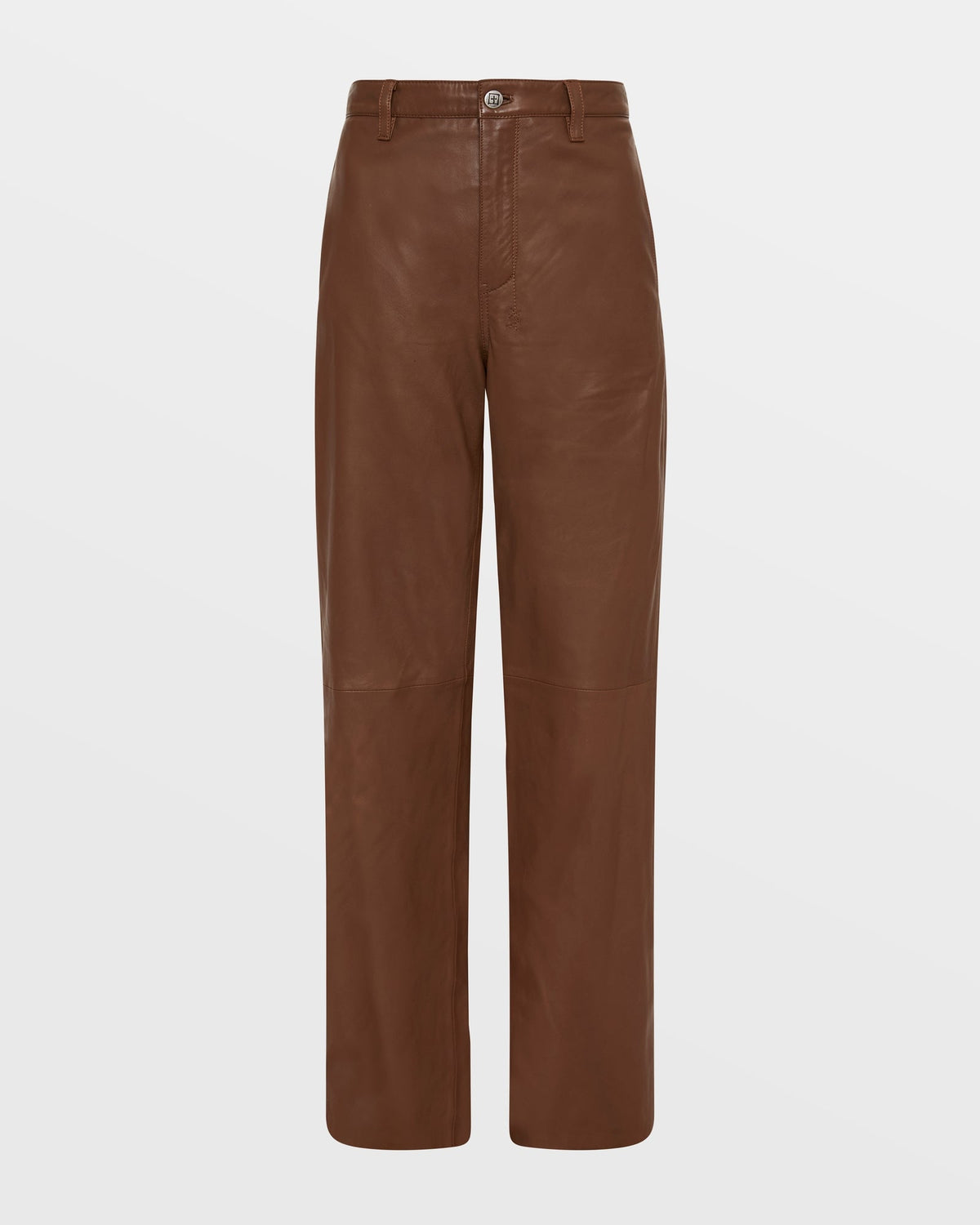 CROSSIN LEATHER TROUSER CHOC