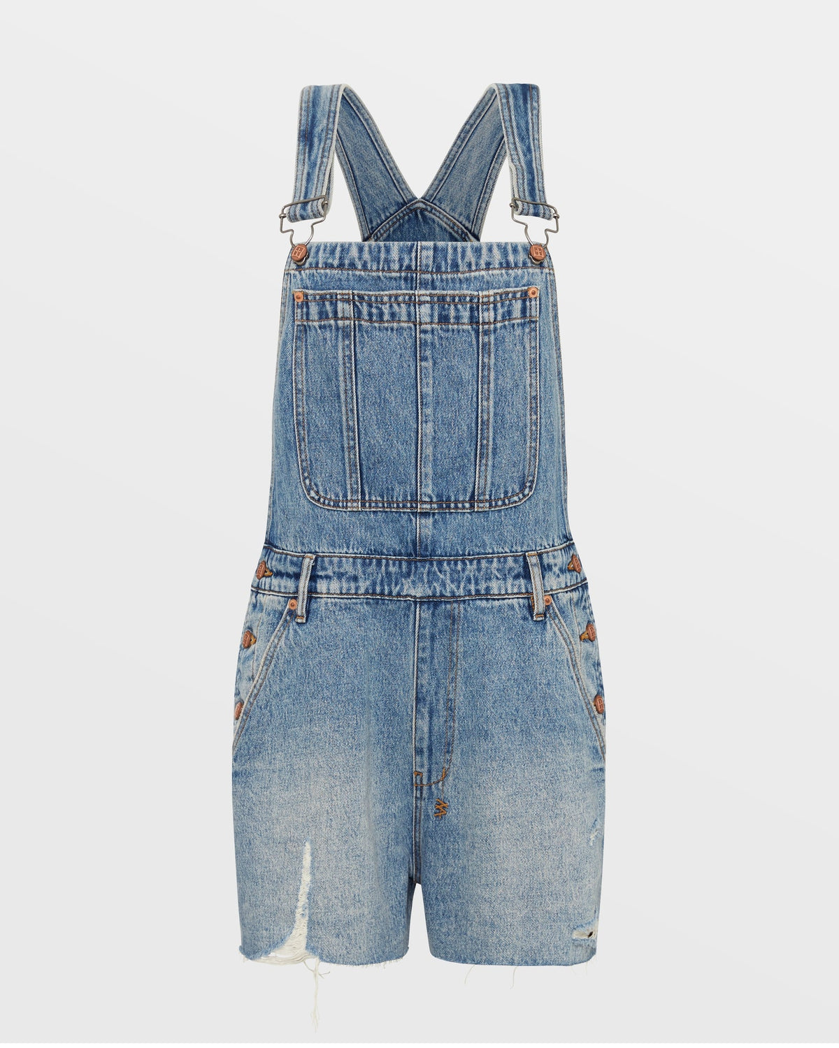 WOMENS EASY CUTOFF OVERALL LIFETIME DRAGGED JUMPSUITS
