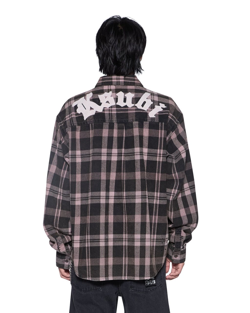 MENS VULTURE FLANNEL LS SHIRT PLUM SHIRTS