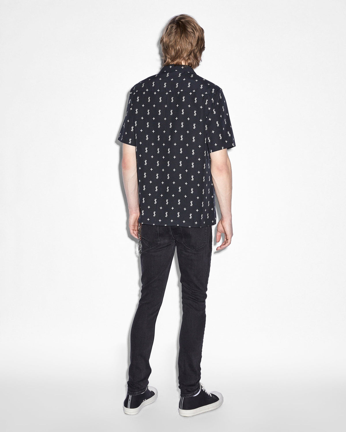 Mens Allstar Resort Ss Shirt Black Regular Shirts - Black
